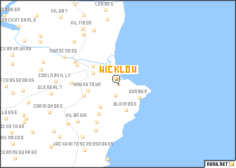 map of Wicklow