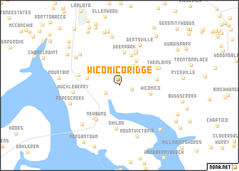 map of Wicomico Ridge