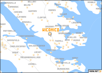 map of Wicomico