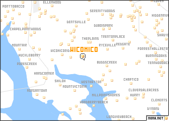 map of Wicomico