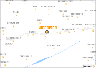 map of Wiconisco