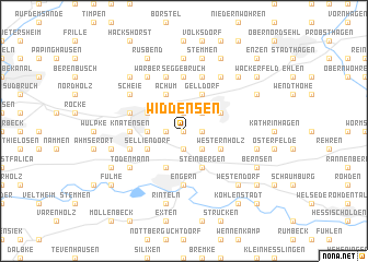 map of Widdensen