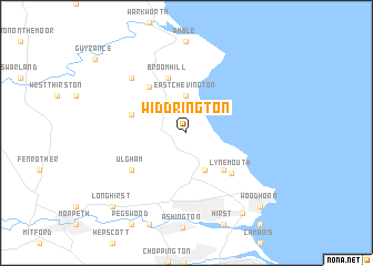 map of Widdrington