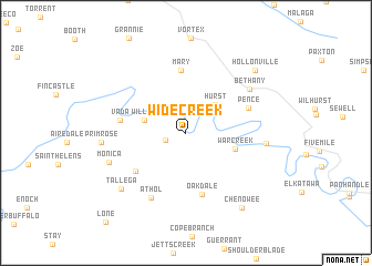 map of Widecreek