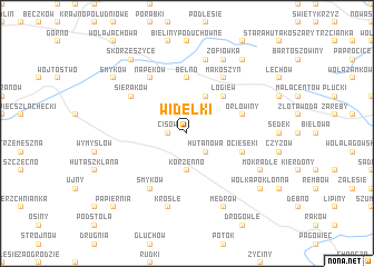 map of Widełki