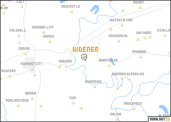 map of Widener