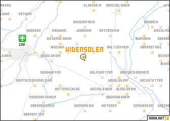 map of Widensolen