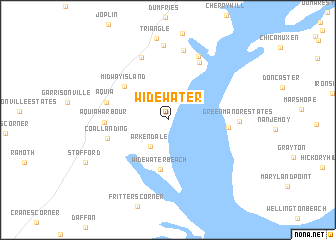 map of Widewater