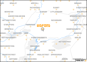 map of Widford