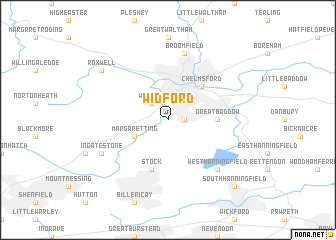 map of Widford