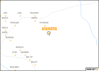 map of Widhong