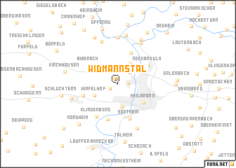 map of Widmannstal