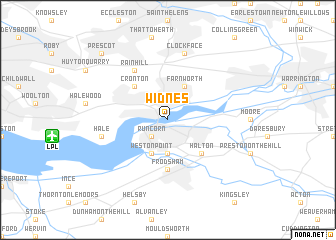 map of Widnes