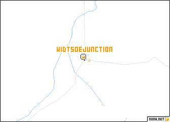map of Widtsoe Junction