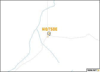 map of Widtsoe