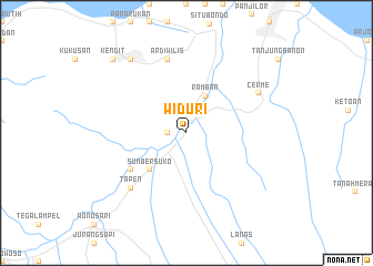 map of Widuri