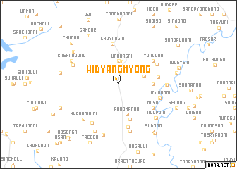 map of Widyangmyŏng