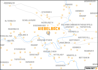 map of Wiebelbach