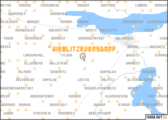 map of Wieblitz-Eversdorf