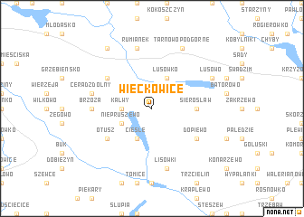 map of Więckowice