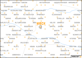 map of Wieck