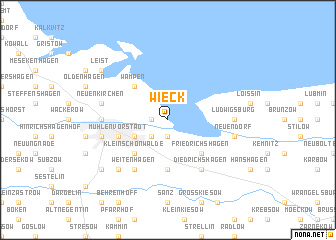 map of Wieck