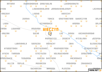 map of Wieczyn