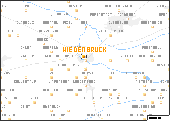 map of Wiedenbrück