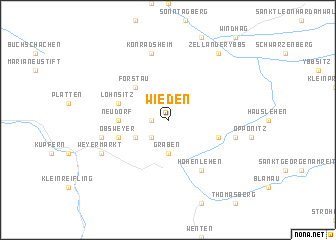 map of Wieden