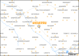 map of Wiederau