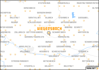 map of Wiedersbach