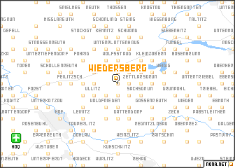 map of Wiedersberg