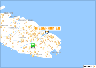 map of Wied Għammieq