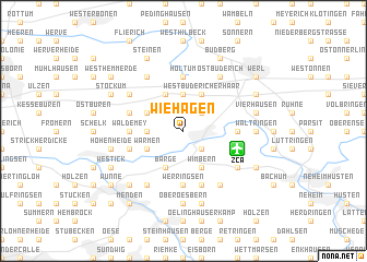 map of Wiehagen