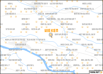 map of Wieken