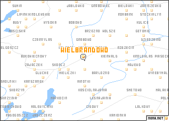 map of Wielbrandowo