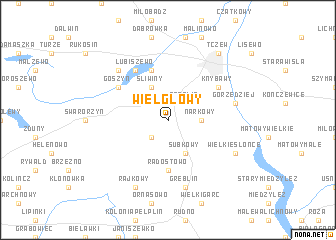 map of Wielgłowy