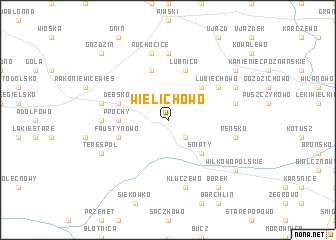 map of Wielichowo