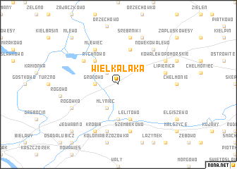 map of Wielka Łąka