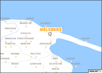 map of Wielka Wieś