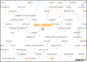 map of Wielka Wieś