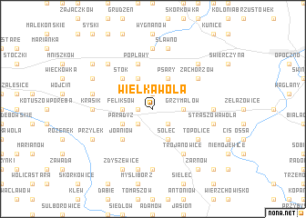 map of Wielka Wola