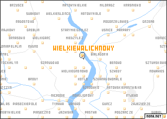 map of Wielkie Walichnowy