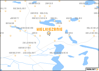 map of Wielkie Zanie