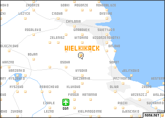 map of Wielki Kack