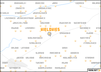 map of Wielowieś