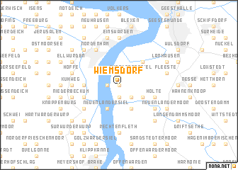 map of Wiemsdorf