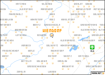 map of Wiendorf