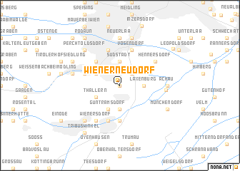 map of Wiener Neudorf