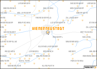 map of Wiener Neustadt